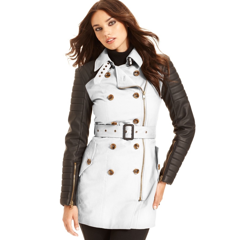 White Walter Baker w118 Trench Coat